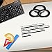 Kuuqa Black Whiteboard Tape 3mm width Graphic Tape Charts Tapes Gridding Marking Tape Self Adhesive, 10 Rolls