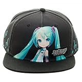 BIOWORLD Hatsune Miku Black Snapback Cap