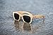 Real Solid Handmade Wooden Sunglasses for Men, Polarized Lenses with Gift Box (Bamboo)