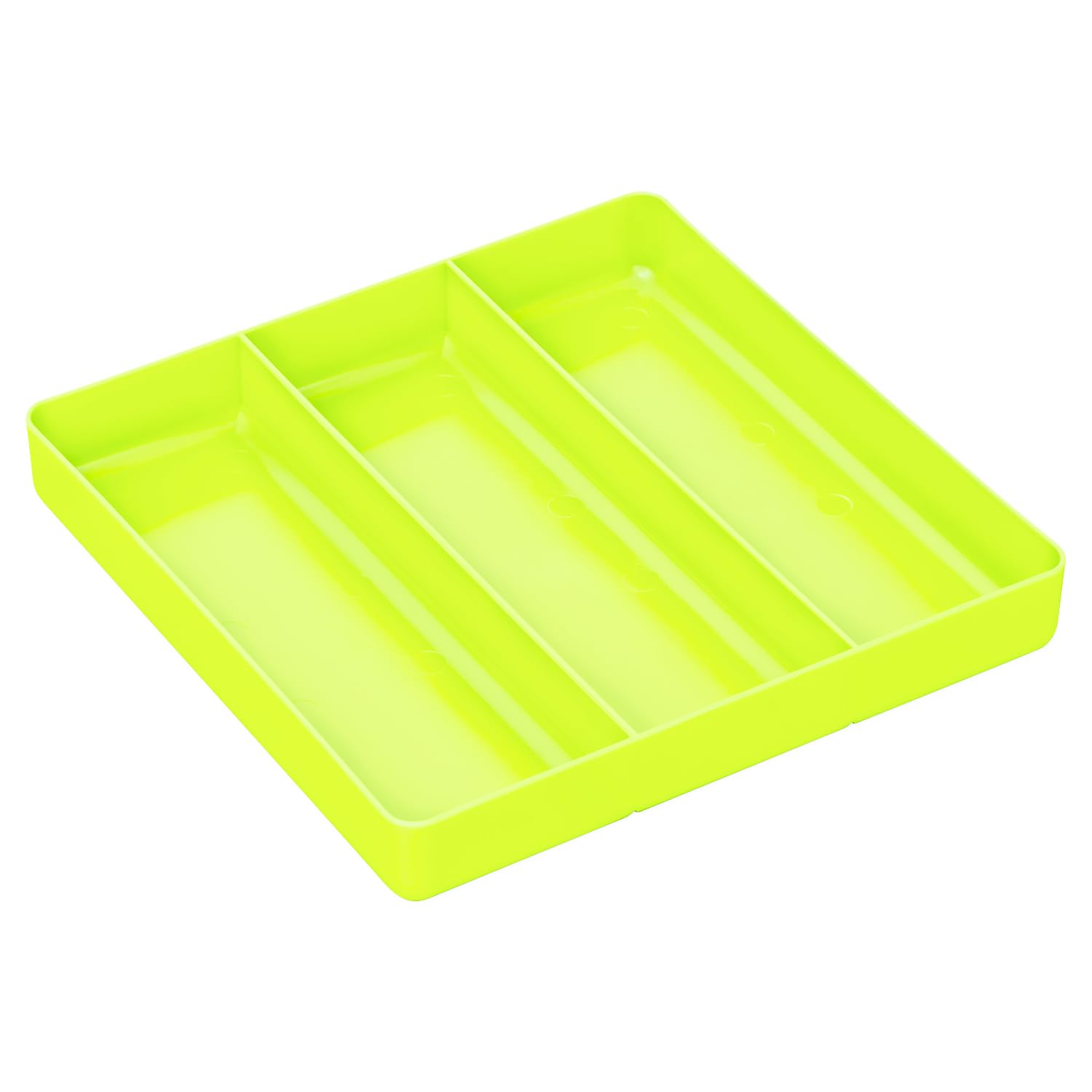 Ernst Manufacturing Toolbox Tray: High Visibility Stackable Organizer Tray with 3 Compartments - Ideal for Trades, Mechanics, Electricians, Plumbers, Household Use, Hobbies, and More - Heavy Duty