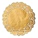 Juvale Round Gold Lace Paper Charger Plates - 12-Inch, Gold, Pack of 60 - Table & Disposable Round Paper Placemats - Doilies for Tables & Party Decor