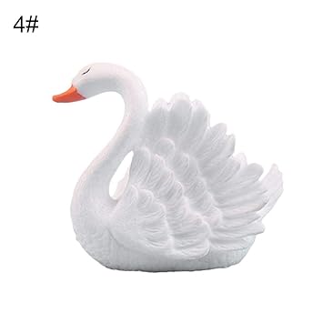 Amazon Com Bus9yin4e Couple Swan Doll House Figurines Diy