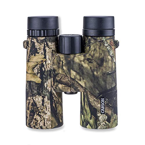 Carson JR Series 10x42mm Camouflage Waterproof Binoculars for Hunting, Bird Watching, Sight Seeing, Safari, Surveillance, Sporting Events, Concerts and Other Outdoor Adventures (JR-042MO)