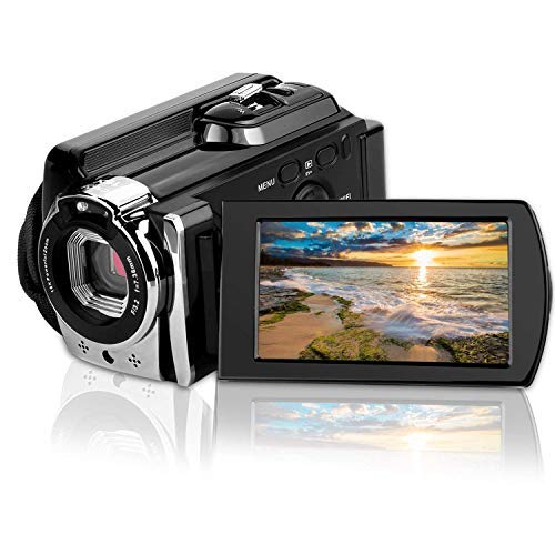 Video Camcorders, CamKing 6053 Portable Digital Video Camera Max 24.0 MP 1080P Camcorder HD Support WiFi and IR 3.0 Inches Touch Screen Camera Recorder