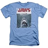 Jaws 1975 Thriller Movie Steven Spielberg Title Adult Heather T-Shirt X-Large