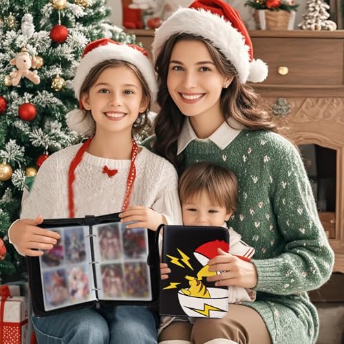Card Album, Card Binder, PU Book Waterproof Card Holder, Collector's Folder Album, 50 Pages, Capacity 400 Cards