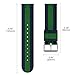 MoKo Band Compatible with Gear S3, 22mm Fine Woven Nylon Adjustable Replacement Strap fit Samsung Gear S3 Frontier/Classic/Galaxy Watch 46mm/Ticwatch pro/E2/S2/Huawei Watch GT 2 46mm, Blue & Green