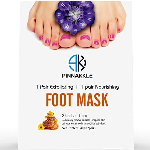 Baby Feet Exfoliating Foot Peel Mask w/ BONUS Nourishing Foot Cream Mask | Exfoliating Feet Calluses and Dead Skin Remover | Get A Baby Soft Foot Touch