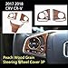 Flash2ning-Steering Wheel Cover Peach Wood Grain for Honda CRV CR-V 2017 2018 2019 2020 2021 2022,Interior Accessories for Medium CR-V Configuration,1 Set of 3