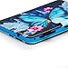 Dteck Case for Samsung Galaxy Tab 3 (8.0 Inch, 2013 Released, Model Number SM-T310 /SM-T311 /SM-T315) - Slim Lightweight Leather Wallet Stand Flip Cute Cover with Auto Sleep Wake (Butterfly Flower)