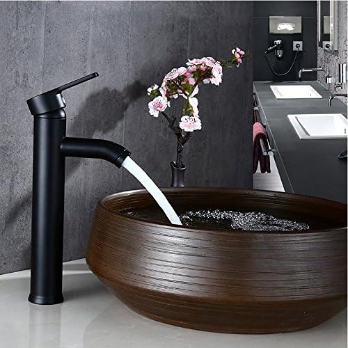 Stainless Steel Single Hole Basin Faucet Bathroom Cabinet Head Wash Basin Single Hole Cold Hot Water Faucet,High Money (Flameproof, Cold And Hot Water Pipe)