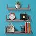 Sorbus Floating Shelves - Hanging Wall Shelves Decoration - Perfect Trophy Display, Photo Frames (Gray)