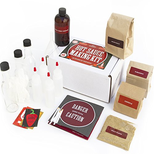 Hot Sauce Kit (Makes 7 Lip Smacking Gourmet Bottles) Featuring Heirloom Peppers From 5th Generation Farmers, A Full Set Of Recipes, Storing Bottles & More! Grocery & Gourmet Food, Sauces, Gravies & Marinades, Sauces