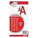 The Peel People Peel and Stick Letters and Numbers - Acid-Free, Non-Toxic, Use Indoors or Outdoors, Made in The USA, 252 Stickers Included, Solid Red