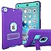 CaseHaven iPad 9.7 Inch Case, for iPad 6th Generation, Dominator Series - Drop Protection, Three-Layer Full-Body Rugged Hybrid Protective Kids Adult Case with Kickstand - Purple Teal