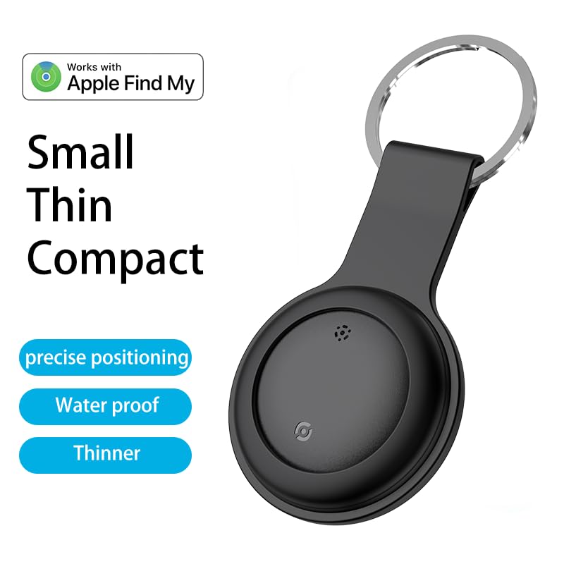 Car GPS Tracker for Vehicles Worldwide GPS Tracker for Vehicles Work with Find My (iOS Only), Car Vehicle Tracking Anti-Lost Locator with App for Cars, Wallet, Pets, Luggage (Black)