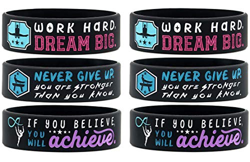 6-Pack-Motivational-Gymnastics-Wristbands-with-Inspirational-Quotes-Gymnastics-Gifts-Jewelry-Accessories-for-Gymnasts-Team-Awards-Party-Favors-for-Men-Women-Youth-Teen-Girls-Boys