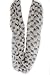 Elephant Infinity Scarf, fashion scarf, multi color, summer scarf, (White)