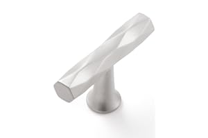 JIASENBAO Brushed Nickel Cabinet Knobs 10 Pack Hammered Silver Cabinet Handles Decorative Kitchen Drawer Dresser Cupboard Bathroom Vanity Cabinet Hardware Rhombus