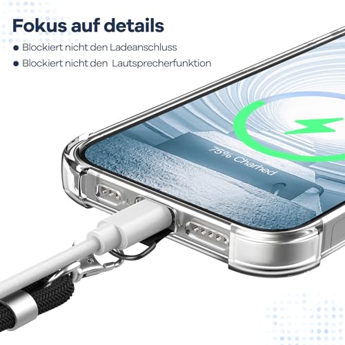 caslord Handyband Universal, Handy Lanyard mit Universelles Patch, Handyband mit Hülle kombinierbar, Einstellbar und Abnehmbar