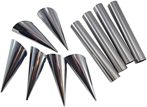 Cream Horn Molds With Cannoli Forms, Norpro Bunded Set Of Stainless Steel Cream Horn Molds And Standard Stainless Steel Cannoli Forms