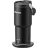 Kepwam T3 Self-Heating Travel Mug 20oz, Temperature-Controlled Coffee Warmer Mug, Smart Travel Coffee Mug Keep Coffee Drinks Hot, Heated Mug Great for Driver Outdoor Fits Car Cup Holders