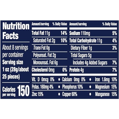 PLANTERS DELUXE HONEY ROASTED WHOLE CASHEWS, PARTY SNACK, PLANT-BASED PROTEIN, AFTER SCHOOL SNACK, SWEET AND SALTY SNACK NUTS, QUICK SNACK FOR ADULTS, FLAVORED CASHEWS, KOSHER, 8.25OZ CANISTER