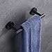 Hoooh 9-Inch Matte Black Towel Bar for Kitchen or Bathroom - Stainless Steel Hand Towel Holder Contemporary Style Wall Mount, A100L23-BK
