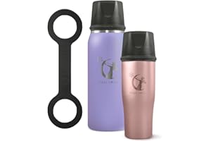 Ceres Chill Breastmilk Chiller Duo, One 24oz Chiller and One 12oz Demi Mini Chiller, Reusable Breastmilk Storage Container, Keeps Milk at Safe Temperatures for 20+ Hours, Connects W/Most Major Pumps