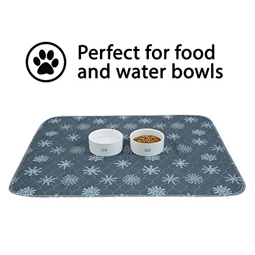 rocket & rex Washable, Puppy Pee Pads. Waterproof, Pet Training Reusable Pads. Leak-Proof and Absorbent. Limited Edition Holiday Print. (30" x 36" - 2 Pack, Snowflake)
