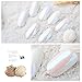 CHARMING MAY Pearl Powder Mirror Effect Rainbow Unicorn Chrome Metallic Manicure Pigment Nail Art Mermaid Powder (7 Pack Pearl Powder)