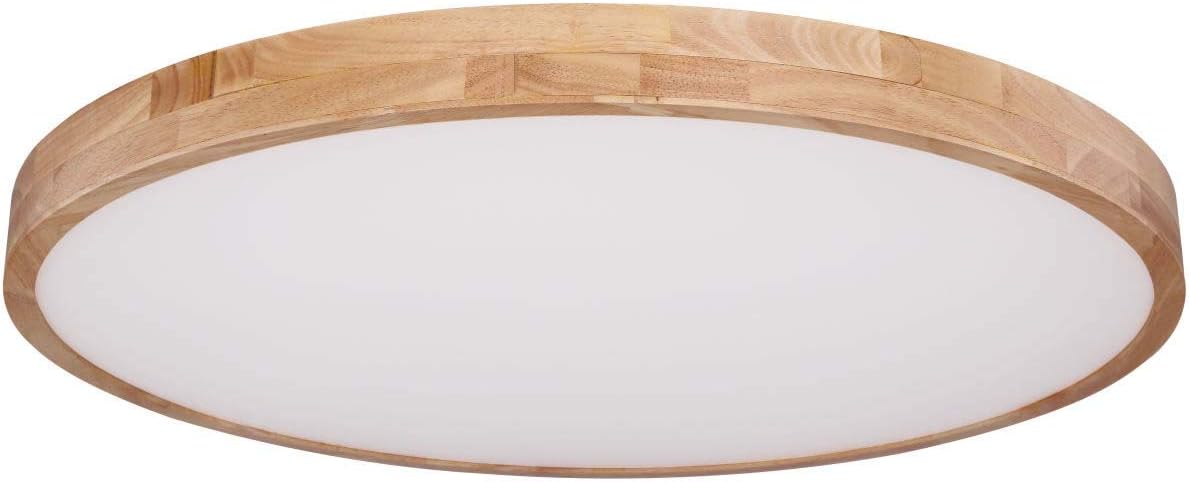 Globo Rainer Ceiling Light, Wood Look - Image 3