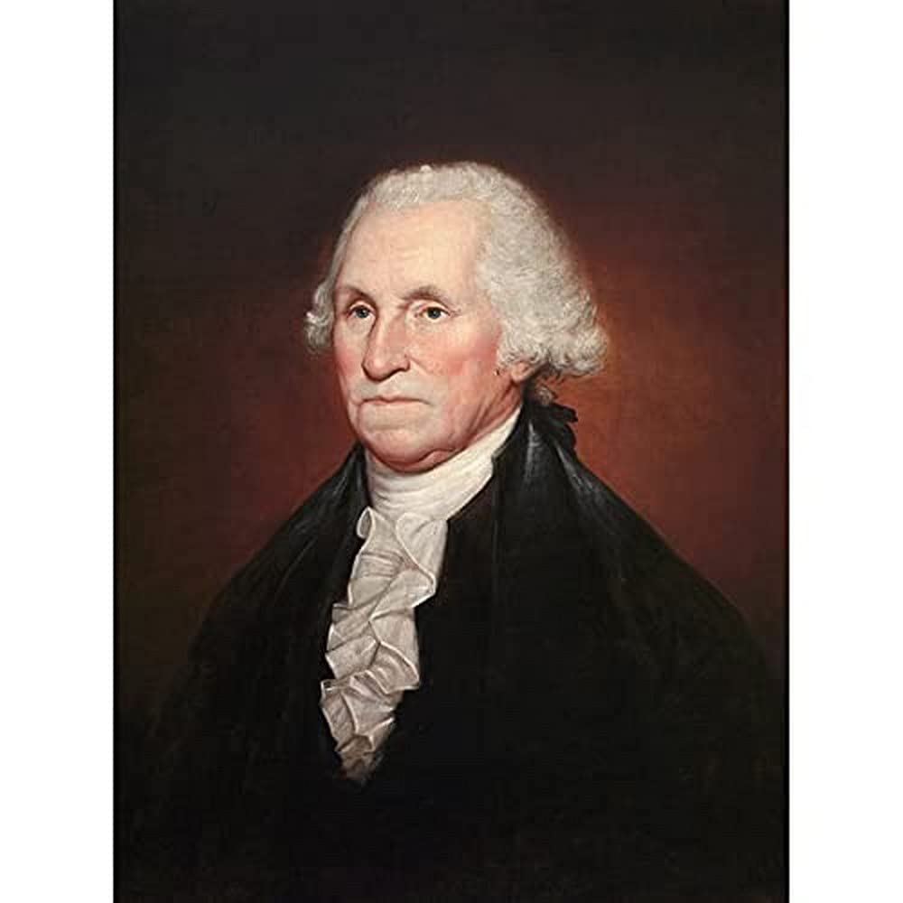 Rembrandt Peale George Washington Art Print Canvas Premium Wall Decor Poster Mural