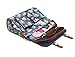 Kenox Vintage Women Laminated Canvas Messenger Bag Mori Girl Crossbody Satchel Bag Floral Waterproof Briefcase Floral