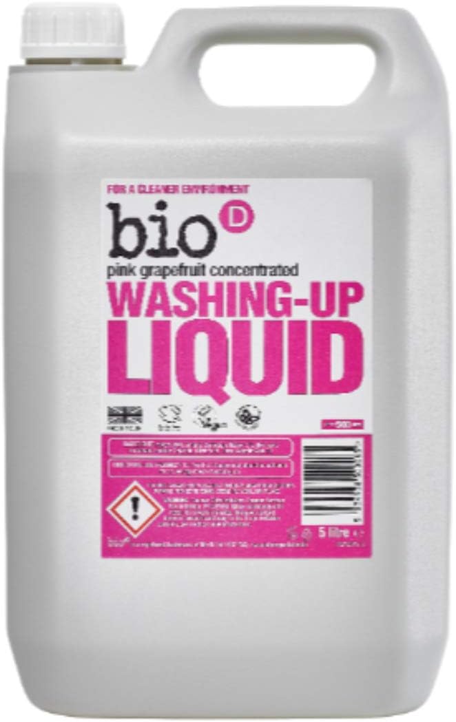 Bio-D 5 Litre Grapefruit Washing Up Liquid, 5 l (Pack of 1)