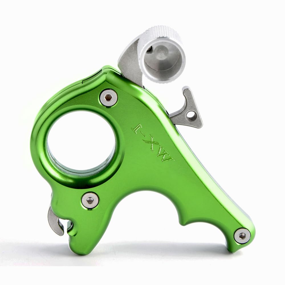 ZSHJG Archery Release Aids 3 Fingers Compound Bow Release Aids Gear Archery Accessory (Green)