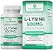 PurePremium L-Lysine 500 mg Supplement - Essential Amino Acid with Maximum Strength - Immune Support Supplement - Pure Lysine 500mg for Fast Absorption - 7 Months Supply - 200 Tablets