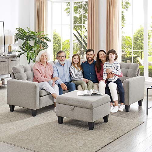 GOOD & GRACIOUS Large Sectional Sofa Set Living Room Corner Sofa L