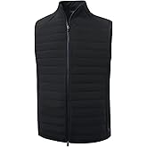 M MAELREG Mens Lightweight Puffer Vest Water-Resistant Winter Outerwear Full Zip Sleeveless Jacket for Outdoor Golf