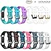 AIUNIT Compatible Fitbit Charge 2 Bands Applicable for Fitbit Charge 2 Accessories Bands Small/Large Wristbands for Fitbit Charge 2 Bracelet Strap Band Suitable for Women Men Boys Girls