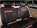 Amooca Compatible Universal Full Front Rear Ice Silk PU Fabric Car Seat Cushion Cover Fit for Tiguan Focus Peugeot Jetta 8pcs Black