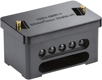 Knightsbridge 100A 2x5 Way Double Pole Service Connector Block Brass Terminals