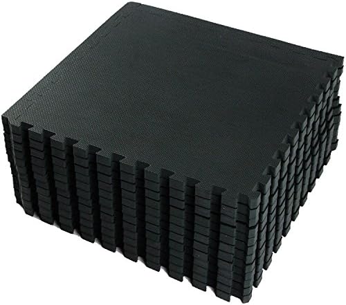 Usave Multi-Purpose Safety Floor Mat Foam Outdoor Indoor Interlocking Rubber Tiles (16 to 80 SQ FT / 4 to 20 pcs Mats) (12 Mats-48 square feet)