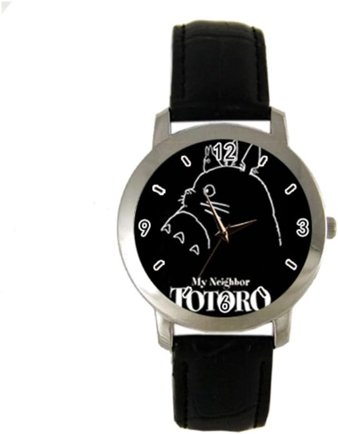 My Neighbor Totoro Studio Ghibli Personalized Photo Analog Watch Black Leather