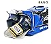 Fairtex Gym Bag Gear Equipment Color Blue or Gray or Yellow for Muay Thai, Boxing, Kickboxing, MMA (Blue)