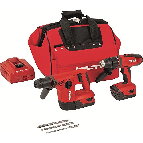 Click Here to See More Images Hilti 3497679 18-Volt Lithium-Ion Cordless Rotary Hammer Drill/Hammer Drill Driver Combo Kit