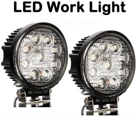 2x 27W CREE 12V 24V LED Work Light Flood Lamp Tractor Truck SUV UTV ATV Offroad