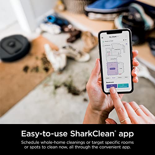 Shark AV2501S AI Ultra Robot Vacuum, with Matrix Clean, Home Mapping, 30-Day Capacity HEPA Bagless Self Empty Base, Perfect for Pet Hair, Wifi, Dark Grey - View 10