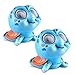 Turtle Solar Garden Decor Figurine Set | Outdoor LED Lawn Figure | Light Up Decorative Statue Accents for Patio, Lawn, Deck | Weather Resistant | Great Housewarming Gift Idea (Blue, 2 Pack)