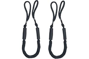 JRANTER Bungee Dock Line Mooring Rope for Boat 3.5 ft 2 Pack